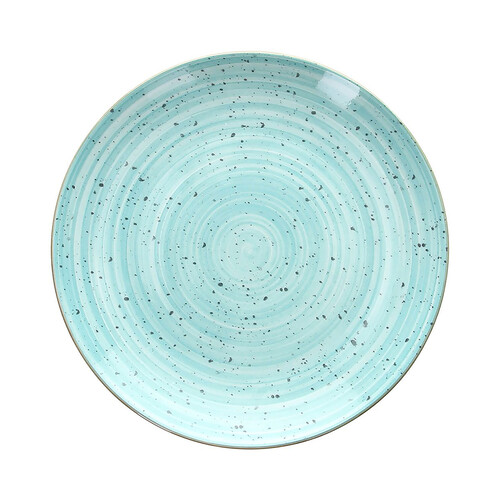 Plato postre de porcelana 19cm, TOGANANA Metropolis. Verde.