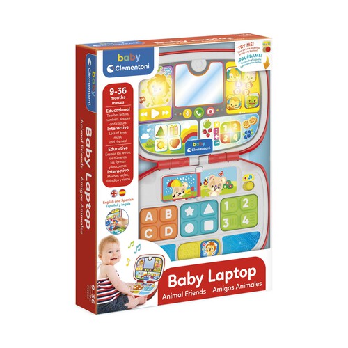 CLEMENTONI Baby Laptop Amigos Animales +9M