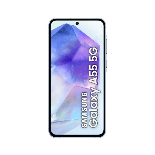 SAMSUNG Galaxy A55 5G azul, 256GB + 8GB, móvil 17cm (6,6). SM-A556BLBCEUB