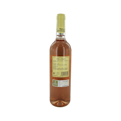 BARON DE URZANDE  Vino rosado con D.O. Ca. Rioja botella 75 cl.