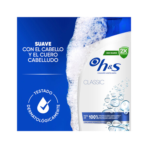 H&S Classic Champú anticaspa de uso diario, para todo tipo de cabellos 625 ml.