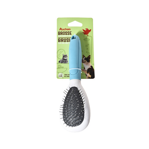 PRODUCTO ALCAMPO Cepillo inoxidable  para todo tipo de pelo, tanto para perros como para gatos, 21,5 cm 