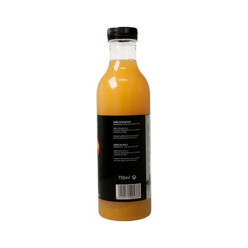 EXCELLENT Zumo de manzana 100% exprimido AUCHAN Mmm! 750 ml.