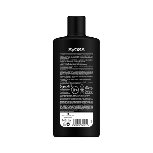 SYOSS Champú protector para cabellos teñidos o con mechas SYOSS Color 440 ml.