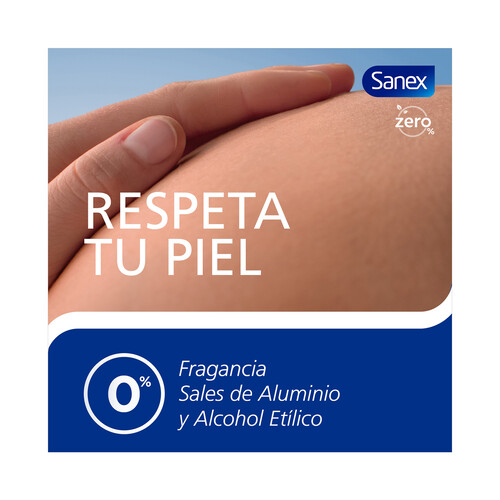 SANEX Zero % extra control Desodorante roll on para mujer, con protección antitranspirante hasta 48 horas 2 x 50 ml.