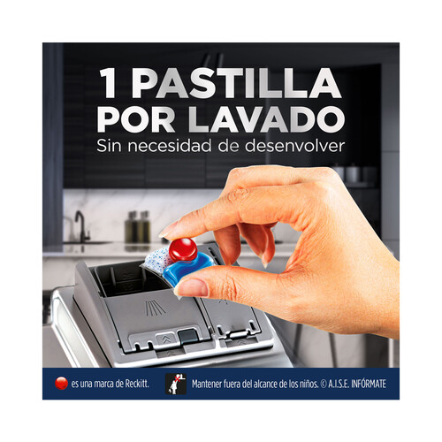 FINISH Ultimate Detergente en pastillas para lavavajillas,, para una limpieza y brillo profundos 32 uds.