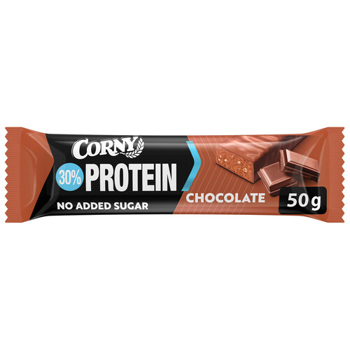 CORNY Protein Barrita de proteínas con chocolate con leche, sin azúcares añadidos 50 g.