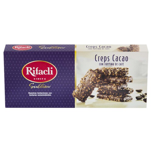RIFACLI Creps bañadas en cacao 90 g.