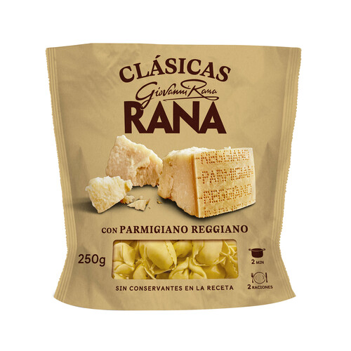 RANA Tortellini parmigiano reggiano clásica sin conservantes 250 g.