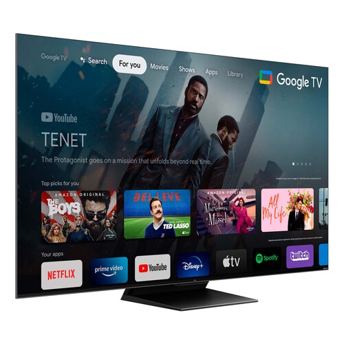 Televisión 165,1cm (65) MINI LED TCL 65C805 4K, HDR10, GOOGLE TV, WIFI, BLUETOOTH, TDT T2, USB reproductor, 4HDMI, 144HZ.