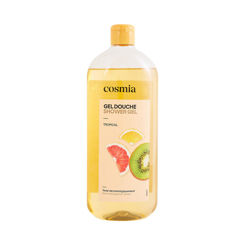 COSMIA Gel para baño o ducha con perfume tropical 750 ml.