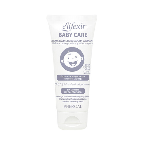 E´LIFEXIR Baby care Crema facial reparadora, calmante y reductora de rojeces 50 ml