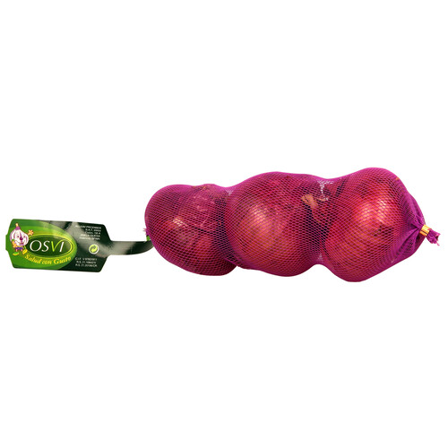 Cebollas morada OSVI Malla de 500 g.