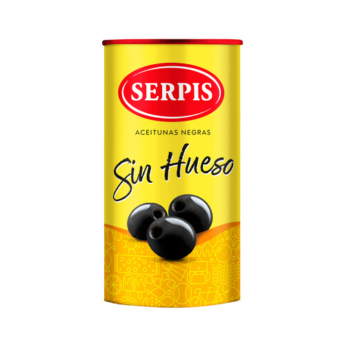 SERPIS Aceitunas negras sin hueso lata 150 g.