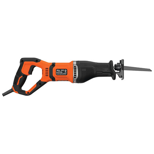 Sierra sable 750W, velocidad variable, 2800 rpm, BLACK + DECKER BES301-QS, incluye 2 hojas.