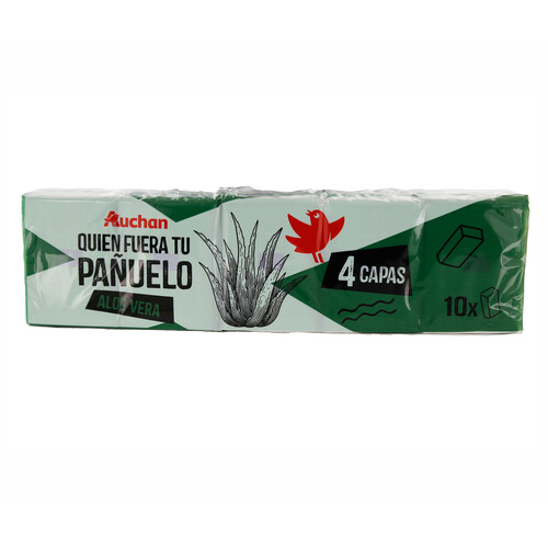 PRODUCTO ALCAMPO Pañuelo pocket aloe vera 4 capas 10 und 