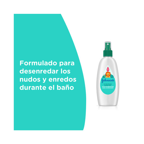 JOHNSON'S Acondicionador en spray, especial para niños JOHNSON´S No más tirones 200 ml.