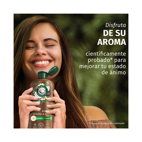 HERBAL ESSENCES Champú hidrantate con aroma a coco, para cabellos muy secos 350 ml.