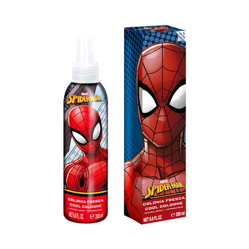 MARVEL Colonia fresca infantil con vaporizador en spray MARVEL Spiderman 200 ml.
