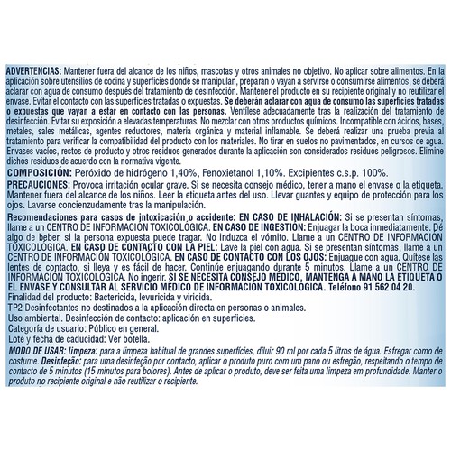 LA SALUD Desinfectante de oxígeno activo original 1l.