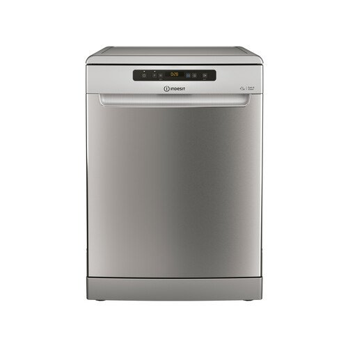 Lavavajillas INDESIT I3F D641AX, capacidad: 14 servicios, clasificación energética: C, H: 85cm, A: 60cm, F: 61cm.