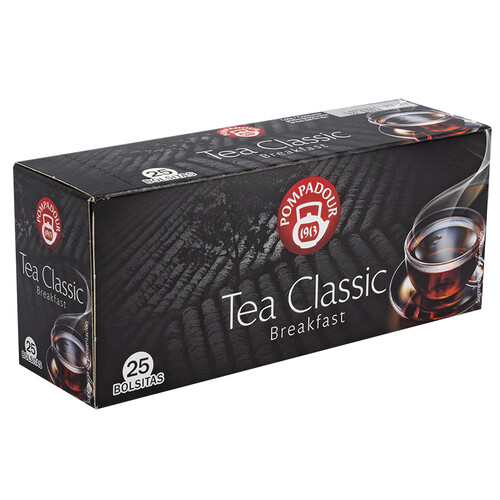 POMPADOUR Classic Té negro breakfast 25 uds.