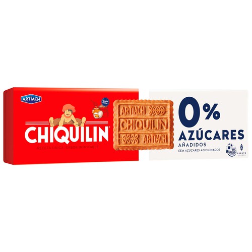 CHIQUILÍN Galleta digestive de cereales sin azucares añadidos 175 g.