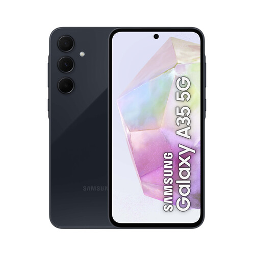 SAMSUNG Galaxy A35 5G negro, 128GB + 6GB, móvil 17cm (6,6). SM-A356BZKBEUB