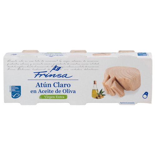 FRINSA Atún en conserva de aceite de oliva virgen extra 67 x 3 g.