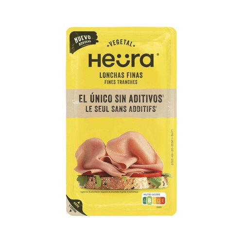 HEÜRA Lonchas vegetales, cortada en finas lonchas 78 g.