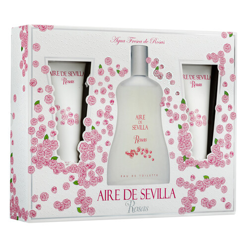 AIRE DE SEVILLA Rosas Estuche de colonia para mujer.