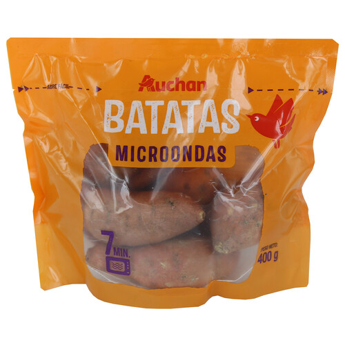 AUCHAN Batatas para microondas 400 g. Producto Alcampo