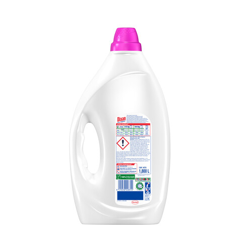 DIXAN Adiós al separar Detergente líquido para lavadora, apto para ropa blanca y de color 40 dosis, 1.8 l.