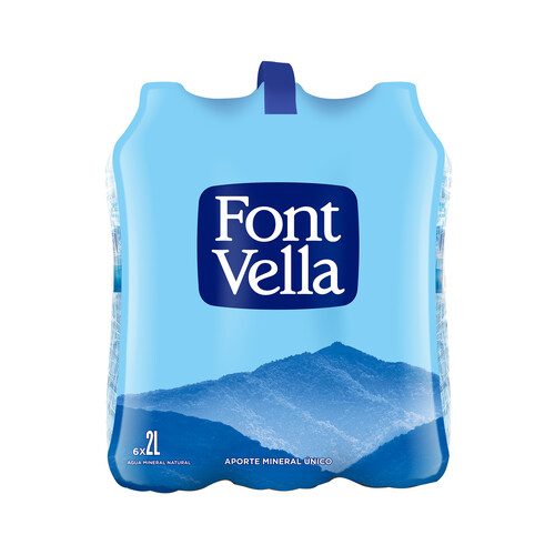 FONT VELLA Agua mineral pack 6 uds.x 2 l.