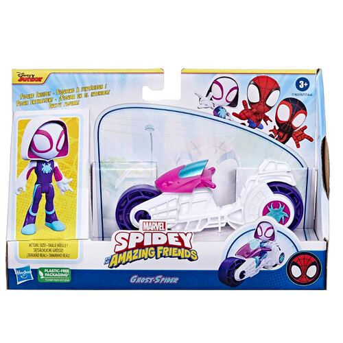 HASBRO Spidey surtido motocicleta y figura 10cm