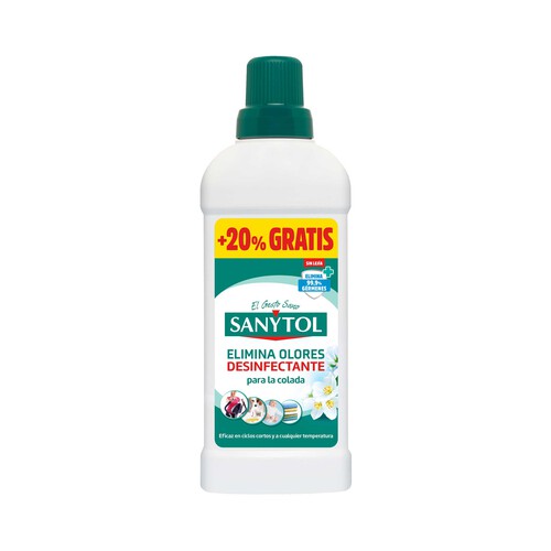 SANYTOL Eliminador de olores y desinfectante textil sin lejía 500 ml.