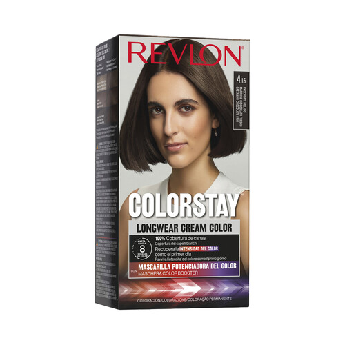 REVLON Coloración permanente tono 4.15 Chocolate helado REVLON Colorstay.