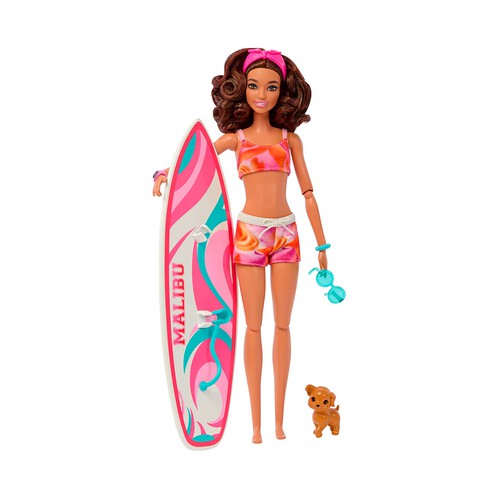 Muñeca BARBIE con tabla de surf. 1Ud.