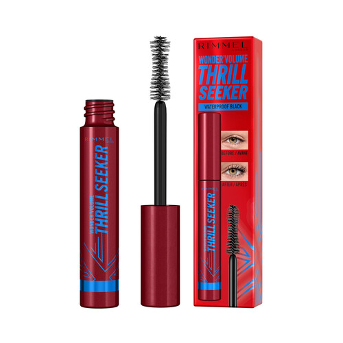 RIMMEL Volume thrill seeker Tono black Máscara de pestañas efecto volumen extremo.