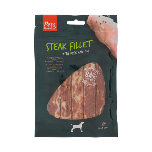 PETS UNLIMITED Steak Filete de pato 100 g.