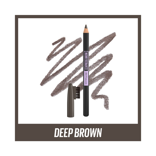 MAYBELLINE Express brow tono 05 Deep brown  Lápiz de cejas para un acabado natural.