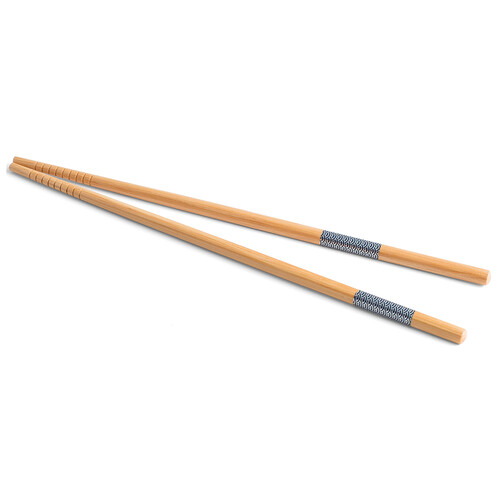 Set de 6 pares de palillos de madera natural, Sushi Box H&H.