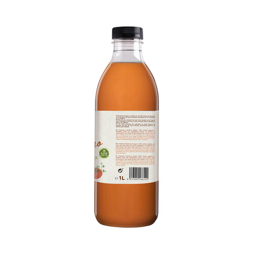 CAÑA NATURE Gazpacho fresco tradicional andaluz, 100% natural, elaborado sin gluen y sin conservantes CAÑA NATURE 1 l.