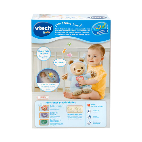 Cuco luz de cuna Peluche musical para bebés, muñeco luminoso VTech Baby. Edad recomendada desde 0-36 meses