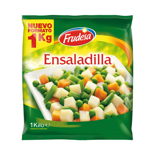 FRUDESA Ensaladilla (judia verde, patata, zanahoria y guisantes) congelada FRUDESA 1 kg.
