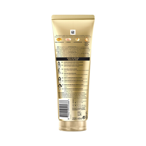 PANTENE 3 Minute miracle Acondicionador intensivo para rizos rebeldes y encrespados 220 ml.