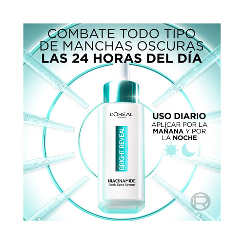 L´ORÉAL PARIS Bright reveal Sérum anti-manchas con Niacinamida 30 ml.