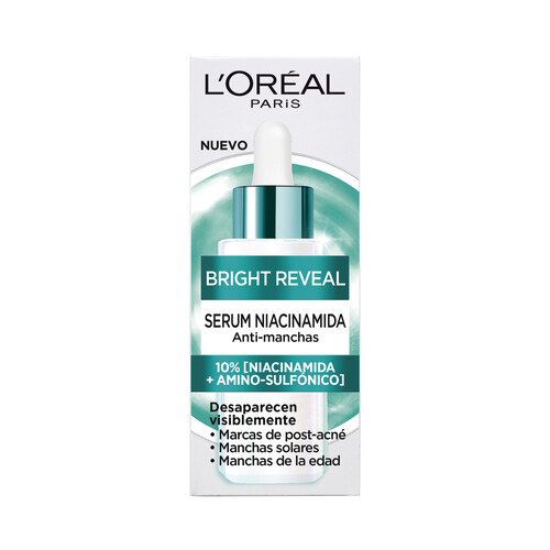 L´ORÉAL PARIS Bright reveal Sérum anti-manchas con Niacinamida 30 ml.