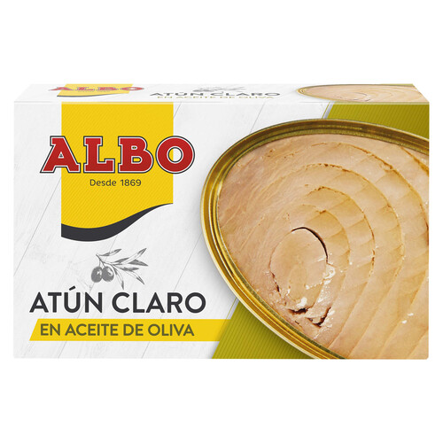 ALBO Atún claro en aceite de oliva lata de 167 g.