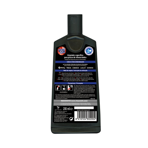 VITROCLEN Limpiador Vitrocerámicas crema VITROCLEN 200 ml.